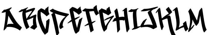 Theory Graffiti Font UPPERCASE