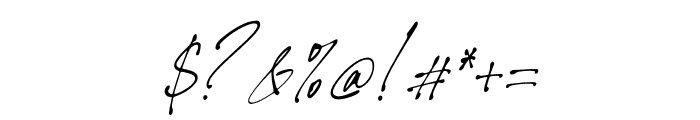 Theory of Signature Italic Font OTHER CHARS