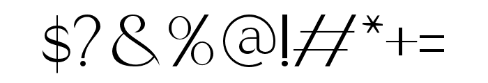 Theossaint-Regular Font OTHER CHARS
