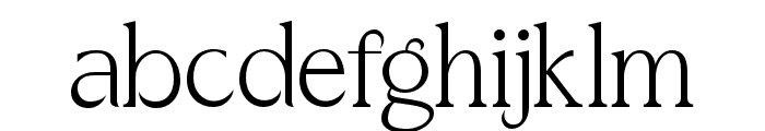 Theossaint-Regular Font LOWERCASE