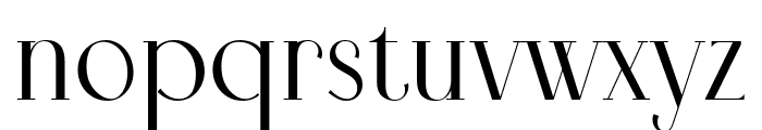 Therefore Serif Regular Font LOWERCASE