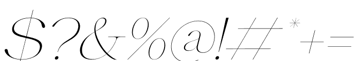 Theresa Corstance Italic Font OTHER CHARS