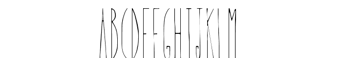 Therevel-Thin Font UPPERCASE