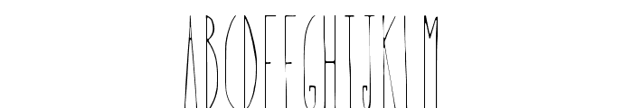 Therevel-Thin Font LOWERCASE