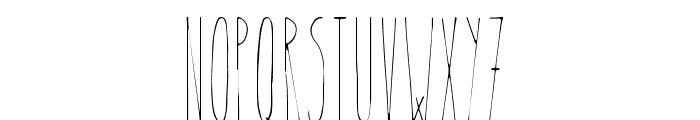 Therevel-Thin Font LOWERCASE