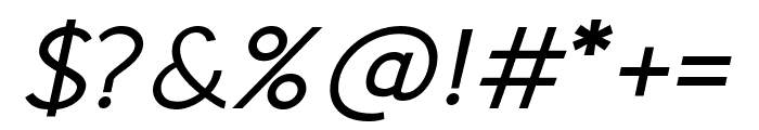Thermidava Regular Italic Font OTHER CHARS