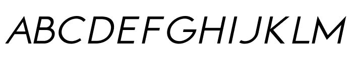 Thermidava Regular Italic Font LOWERCASE