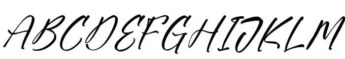 Thertyone Anhasta Italic Font UPPERCASE