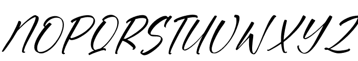 Thertyone Anhasta Italic Font UPPERCASE