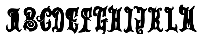 Thetian Font UPPERCASE