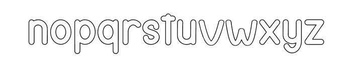 Thick Bubble Font LOWERCASE