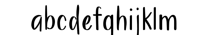 Thick Felt Pen Regular Font LOWERCASE