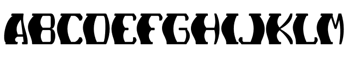 Thick Groovy Font UPPERCASE