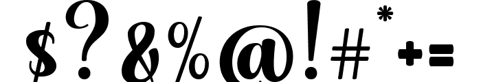 Thick Honey Regular Font OTHER CHARS