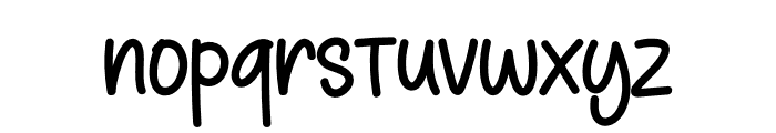 Thick Outline Font LOWERCASE