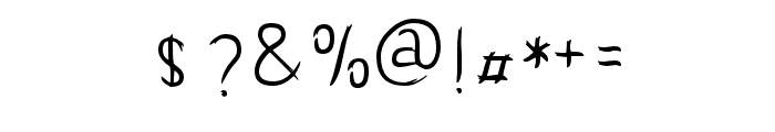 Thick-Regular Font OTHER CHARS