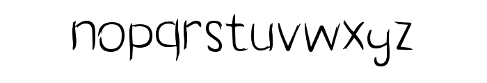 Thick-Regular Font LOWERCASE