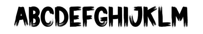 Thick Scratches Font UPPERCASE
