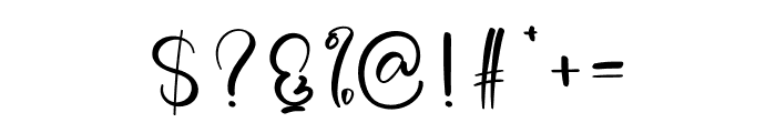 Thick Signature Font OTHER CHARS