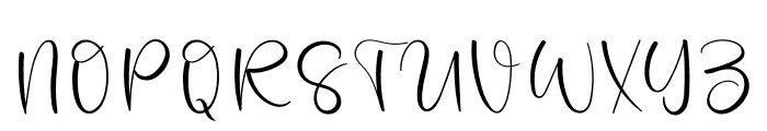 Thick Signature Font UPPERCASE