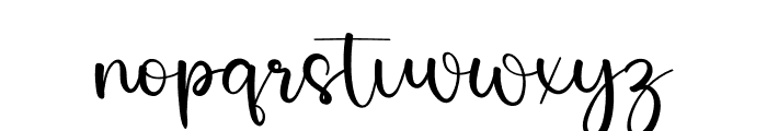 Thick Signature Font LOWERCASE