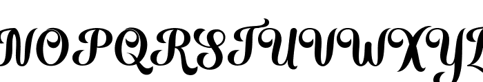 Thick Summer Regular Font UPPERCASE