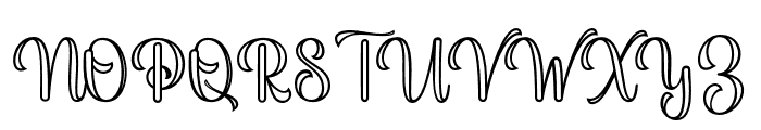 ThickBlackOutline Font UPPERCASE