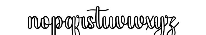 ThickBlackOutline Font LOWERCASE