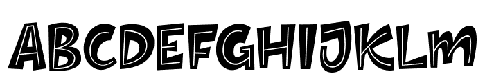 ThickOne Font LOWERCASE