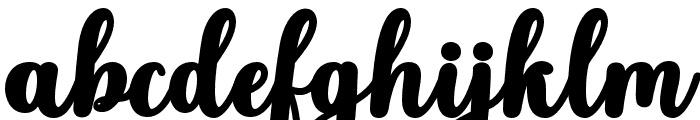 ThickSummer-Regular Font LOWERCASE