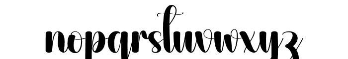 Thickhat Font LOWERCASE