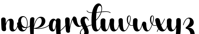 Thicki-Regular Font LOWERCASE