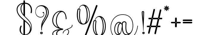 ThickiOutline-Regular Font OTHER CHARS