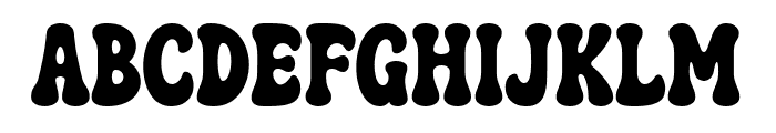 Thicky Groovy Font UPPERCASE