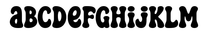 Thicky Groovy Font LOWERCASE