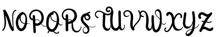 Thicky Font UPPERCASE