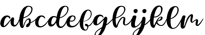 Thickylines-Regular Font LOWERCASE