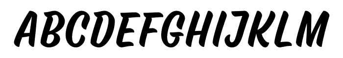 Thigles Regular Font UPPERCASE