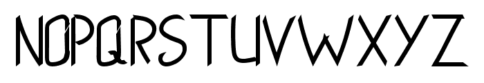 Thin Cut Regular Font UPPERCASE