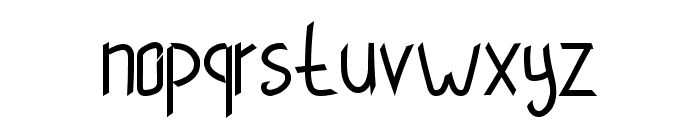 Thin Cut Regular Font LOWERCASE