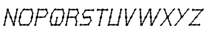 Thin Decorative Italic Font UPPERCASE