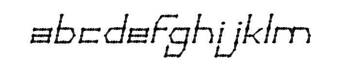 Thin Decorative Italic Font LOWERCASE