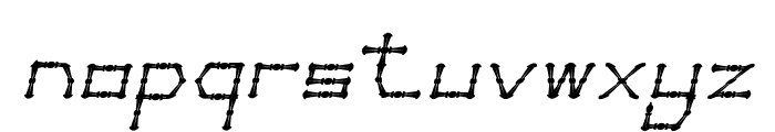 Thin Decorative Italic Font LOWERCASE