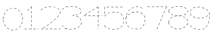 Thin Dotted Font Regular Font OTHER CHARS