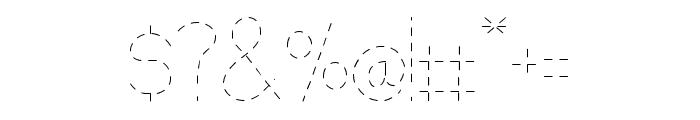 Thin Dotted Font Regular Font OTHER CHARS