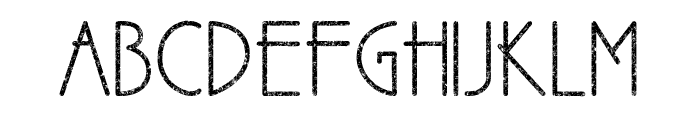 Thin Grunge Font UPPERCASE