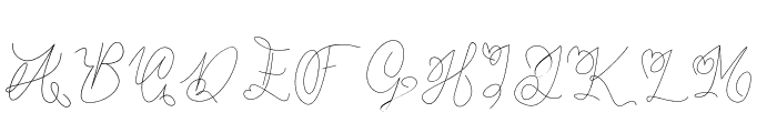 Thin Monogram Font LOWERCASE