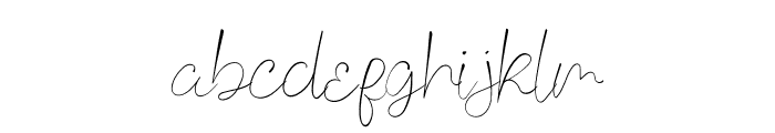 Thin Signature Font LOWERCASE