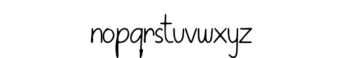 Thin Think Font LOWERCASE