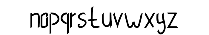 ThinCut-Regular Font LOWERCASE